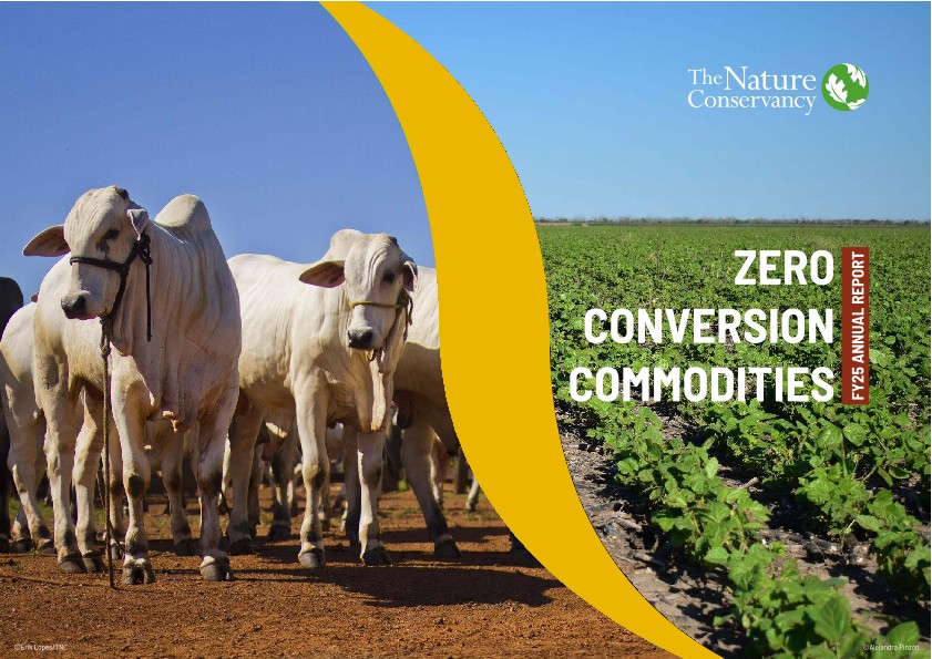 Agricultural crop field and cattle grazing with text.