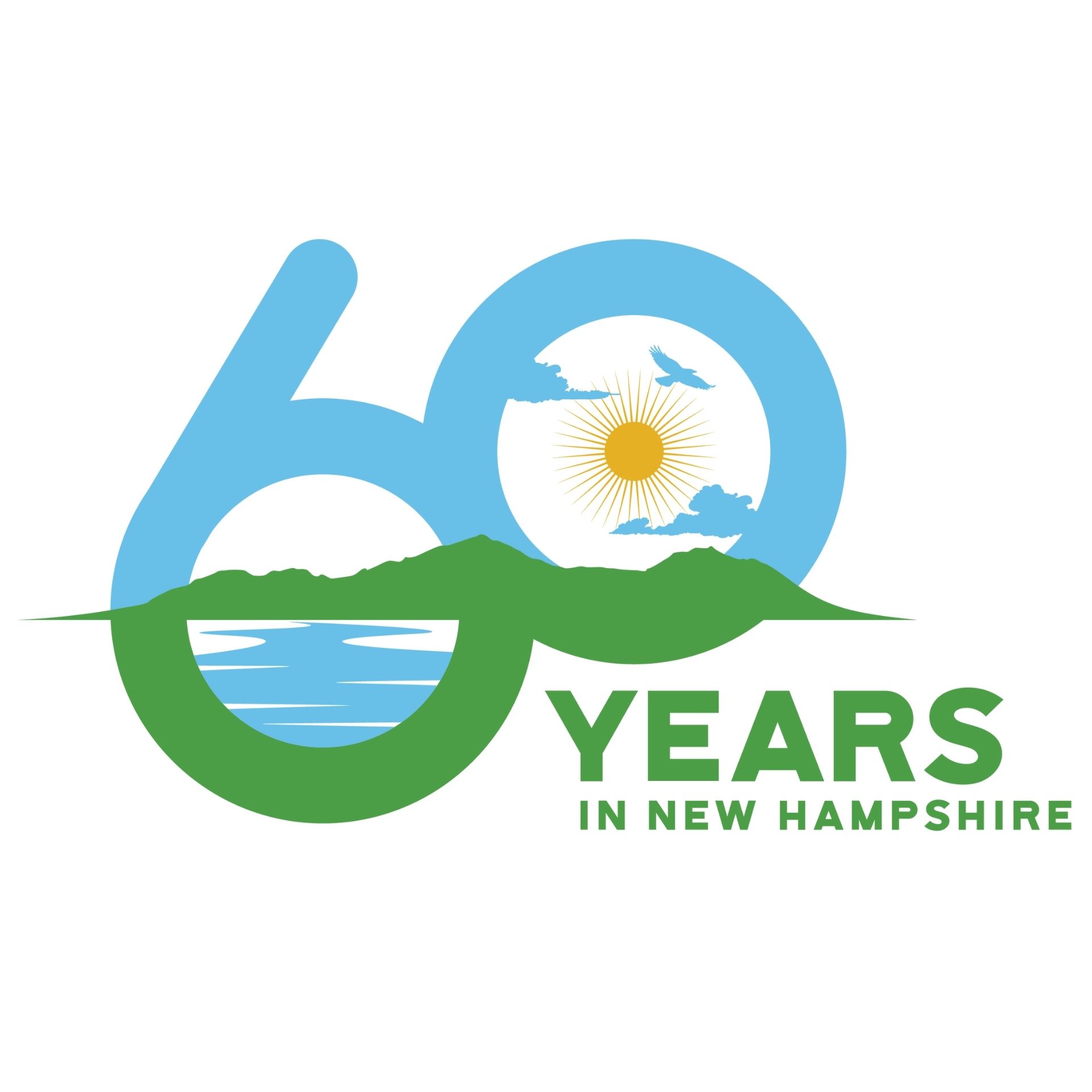 60 years of conservation in New Hampshire logo