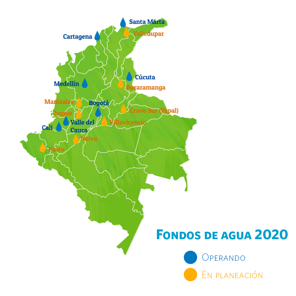 Ya se protegen siete cuencas de gran importancia para el país, y se busca crear ocho fondos de agua más a 2023. 