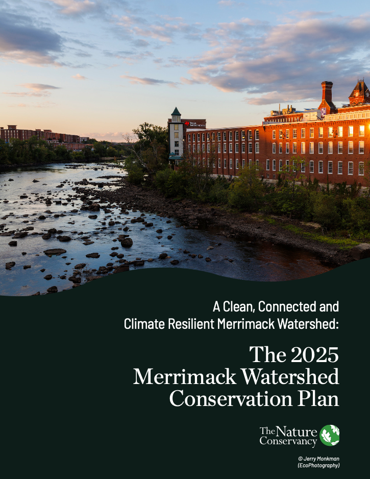Cover of the Merrimack Watershed Plan Report.