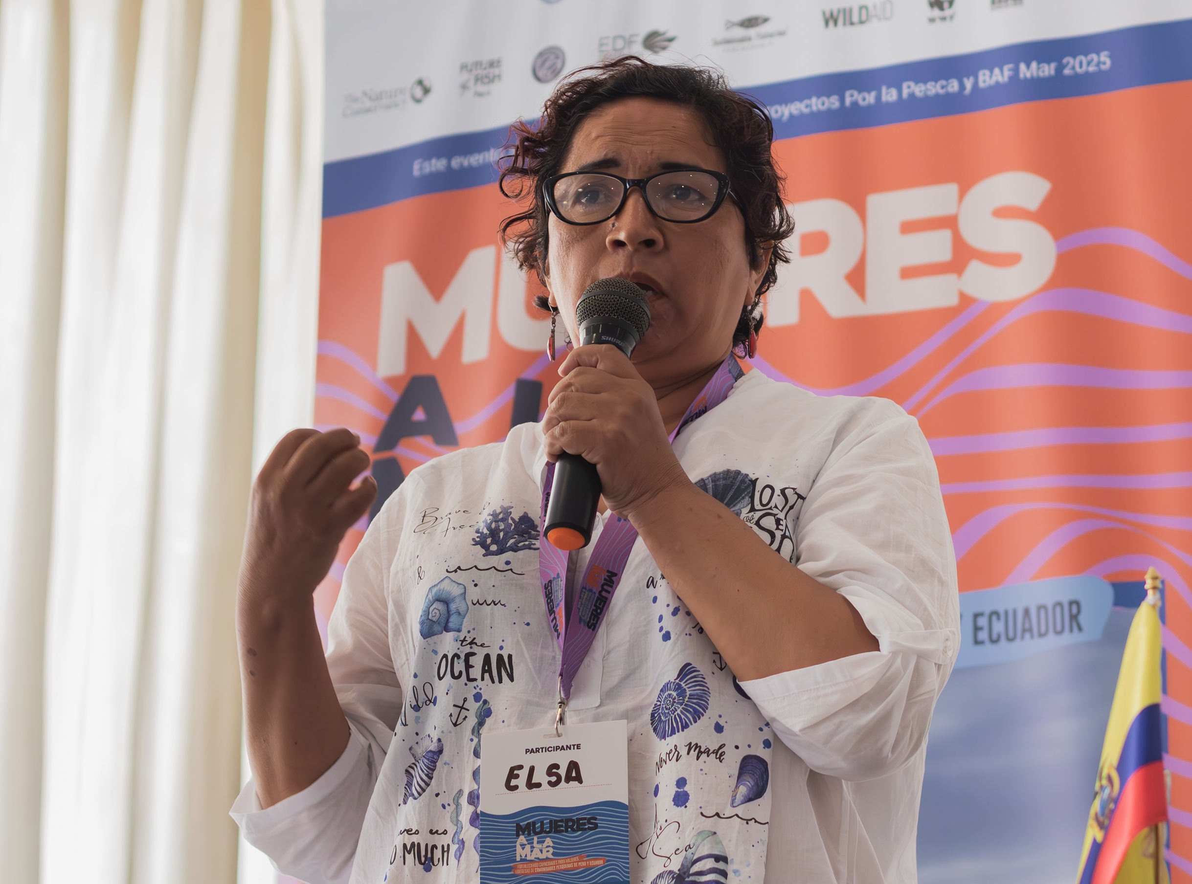 Elsa Vega Pardo, presidenta de la Sociedad Nacional de Pesca Artesanal del Perú.