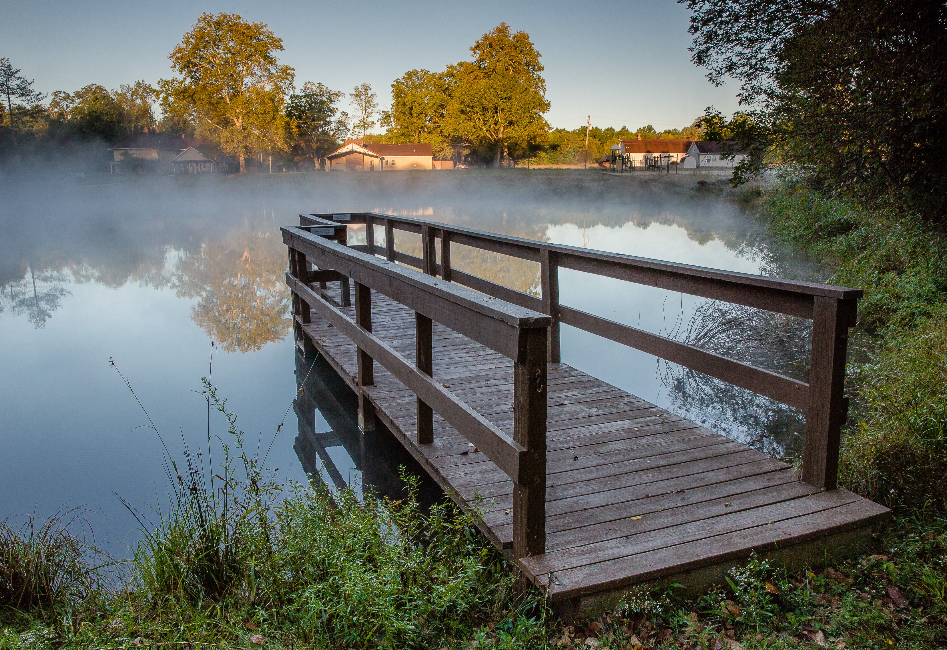 Bliss Pond Overlook at Morgan Swamp Preserve.