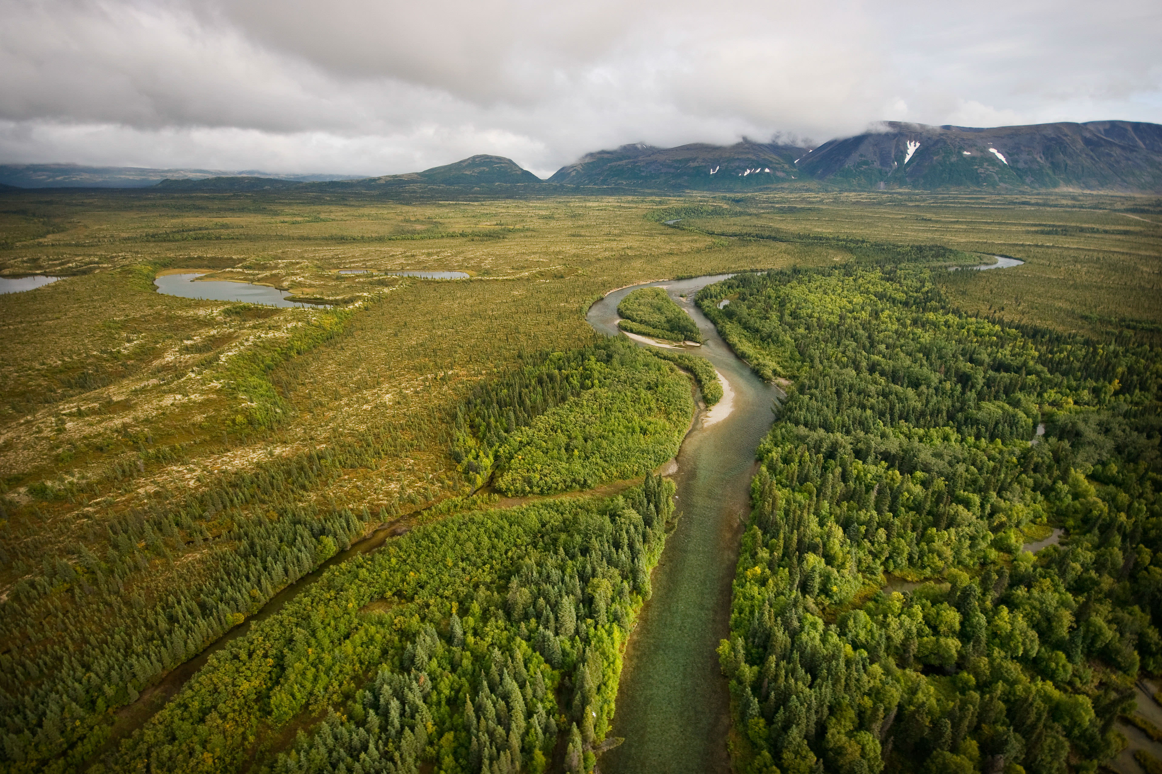 Aerial view of Bristol Bay